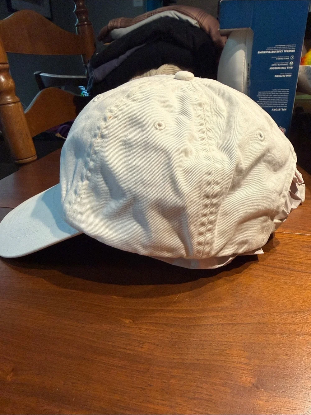 Polo by Ralph Lauren White Baseball Cap with Blue Pony